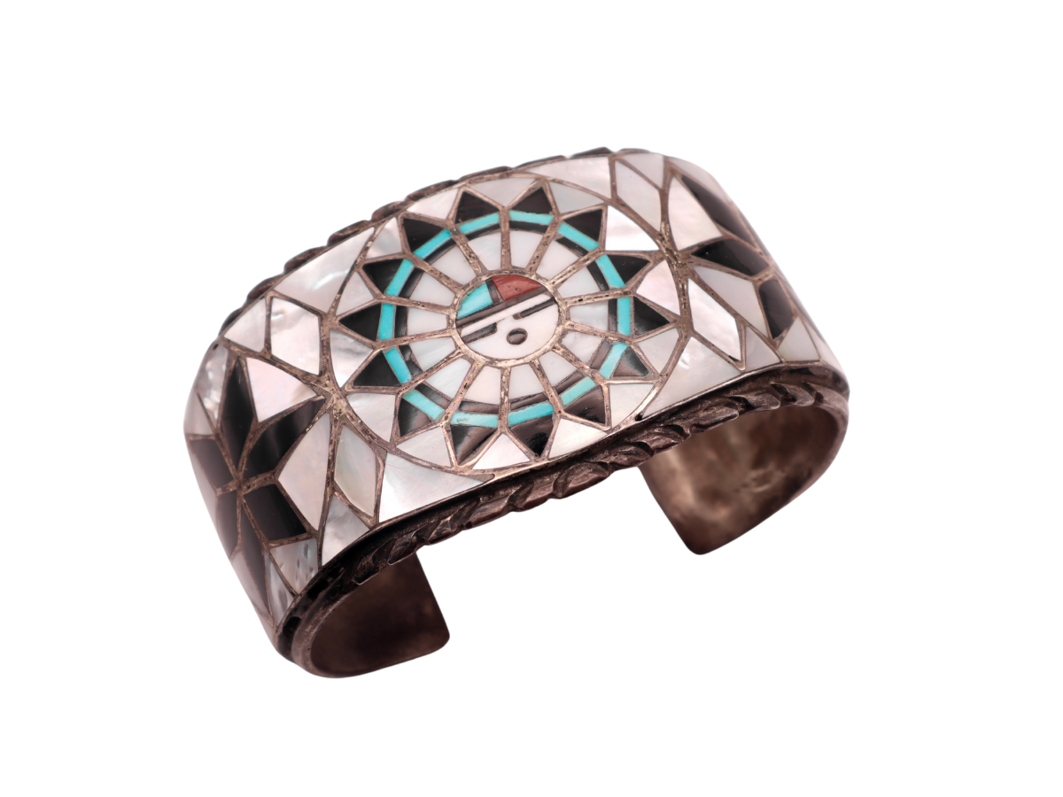 Ralph and Lillie Kallestewa Sun Face Bracelet 7.5+