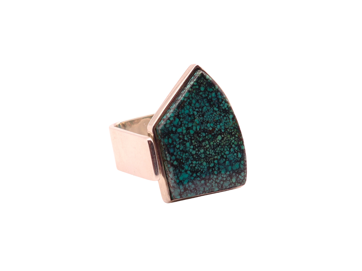 Richard Chavez High Grade Spiderweb Silver Ring 7