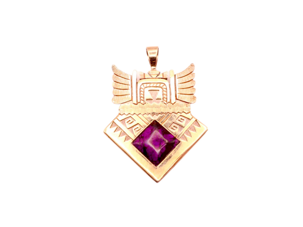 Watson Honanie 14k Sugilite Pendant