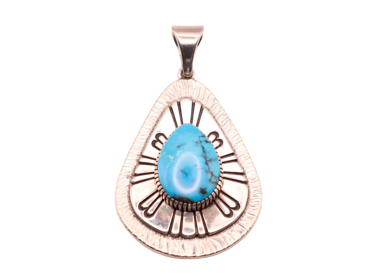 Tom Jim Morenci Turquoise Pendant