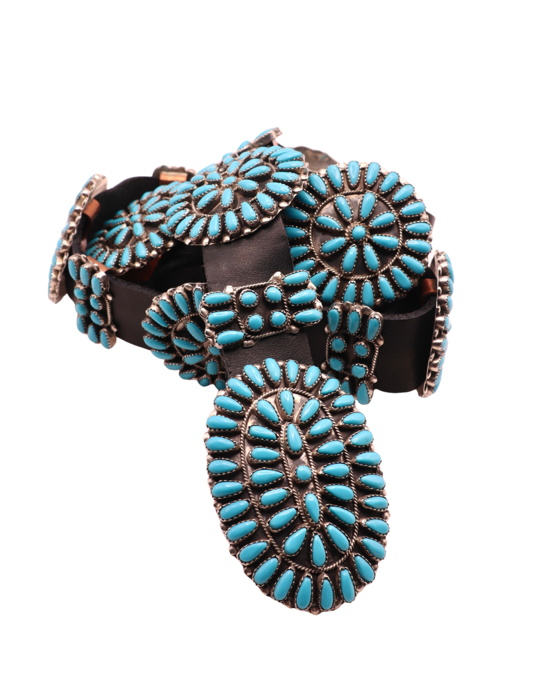 Sleeping Beauty Petite Point Concha Belt