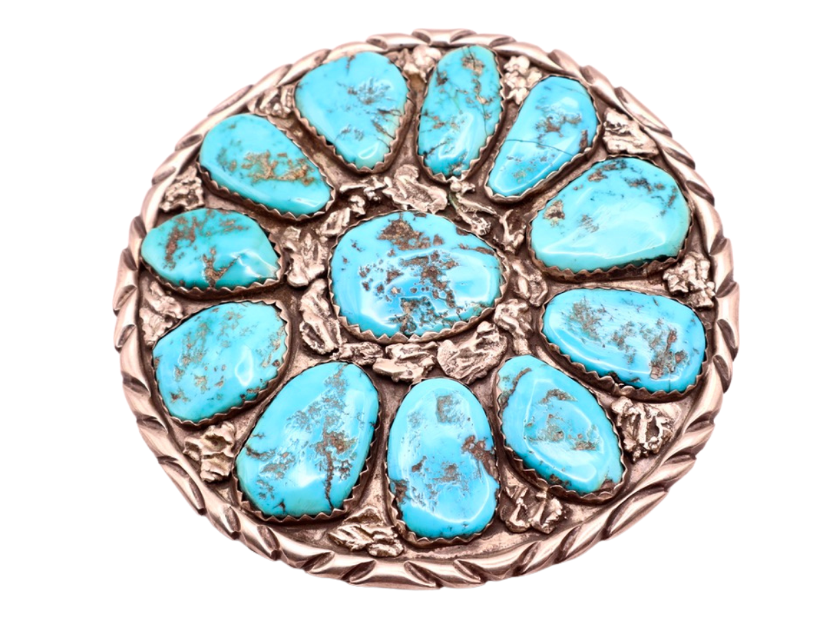 A. Chama Huge Round Cluster Kingman Buckle
