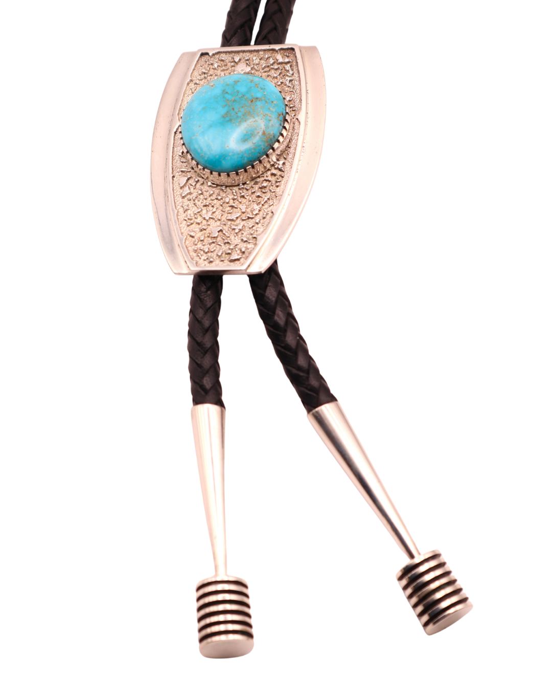 Kee Nez Lone Mtn Turquoise and Sterling Bolo