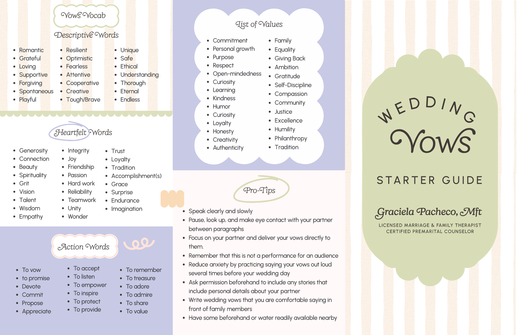 Wedding Vows Starter Guide