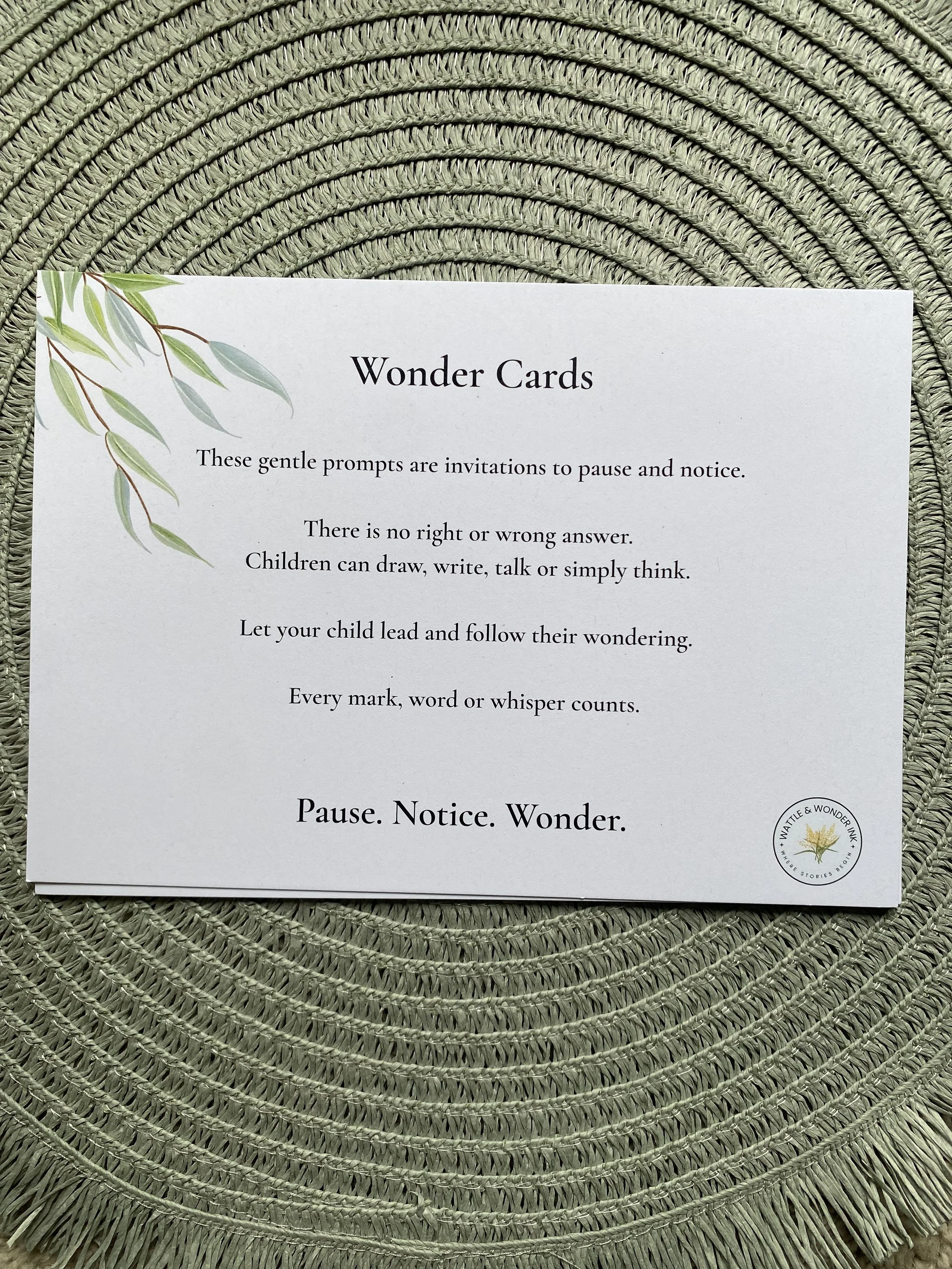 Once Upon a Gumtree Wonder Cards