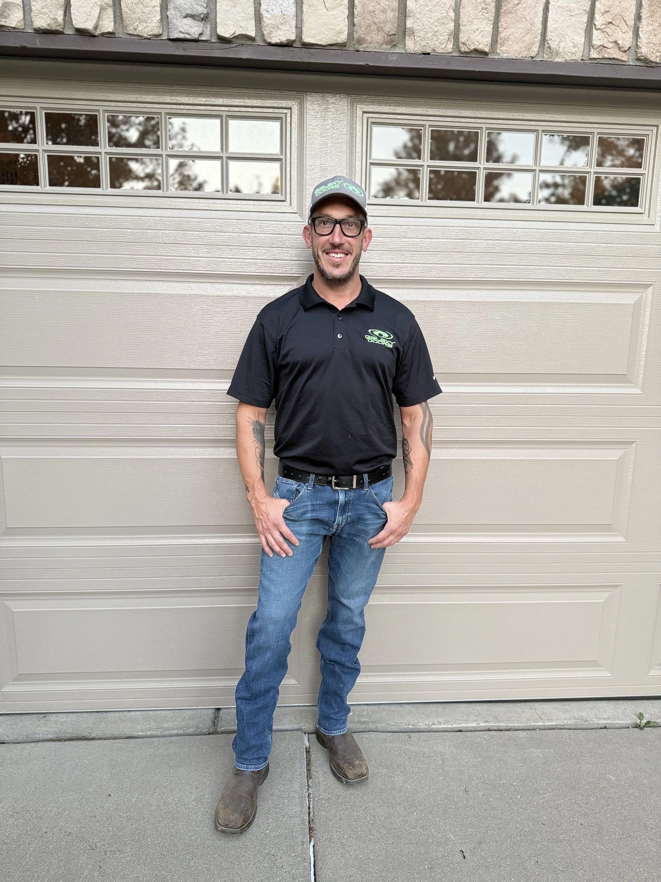 Chris DiMello of Galaxy Doors providing local garage door service in South Denver, Colorado