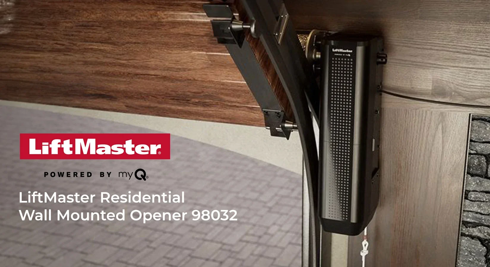 LiftMaster wall-mounted jackshaft garage door opener for residential garages