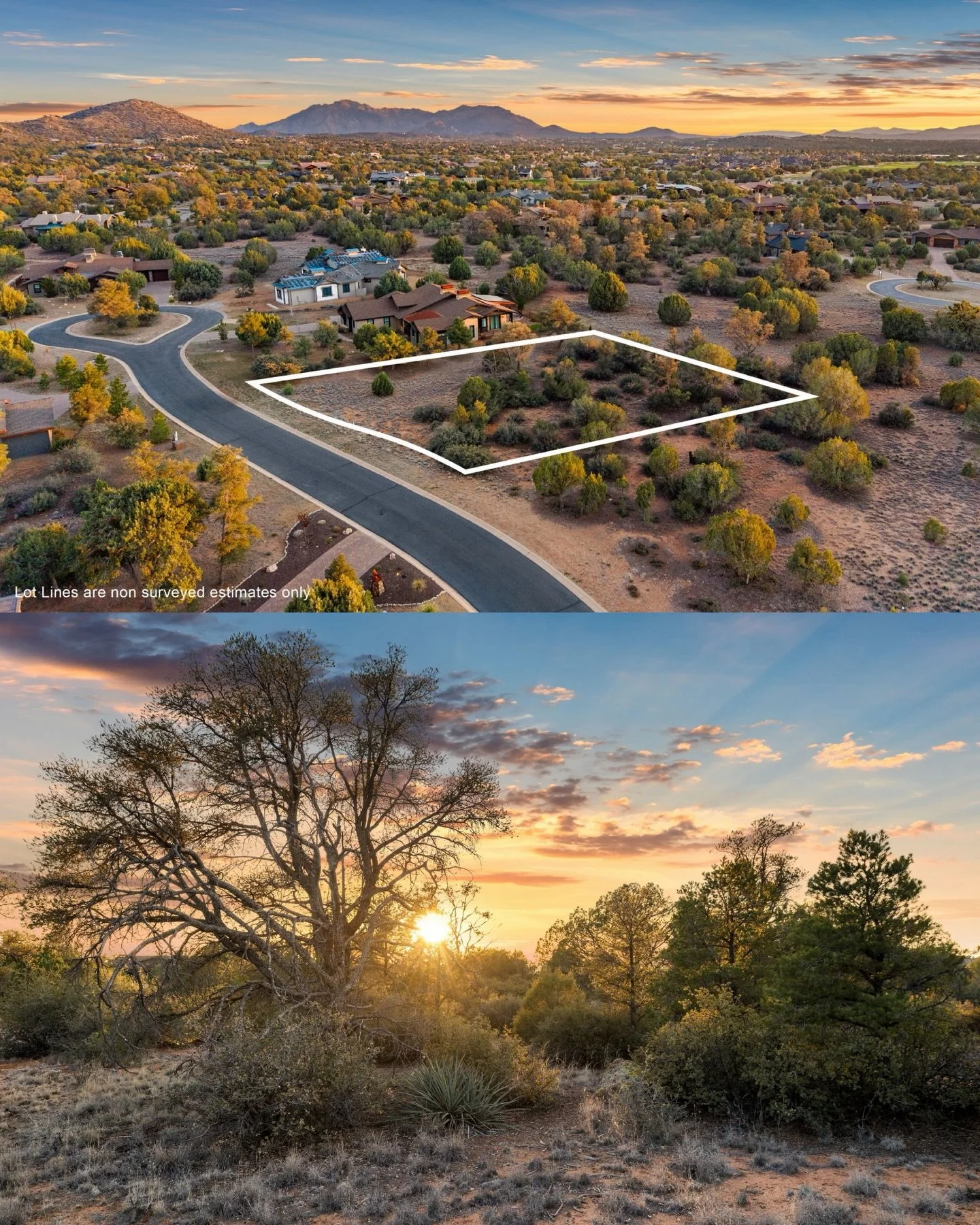 Sunsets hit different from above. 
15380 N Chloe Trail, Prescott, AZ 86305