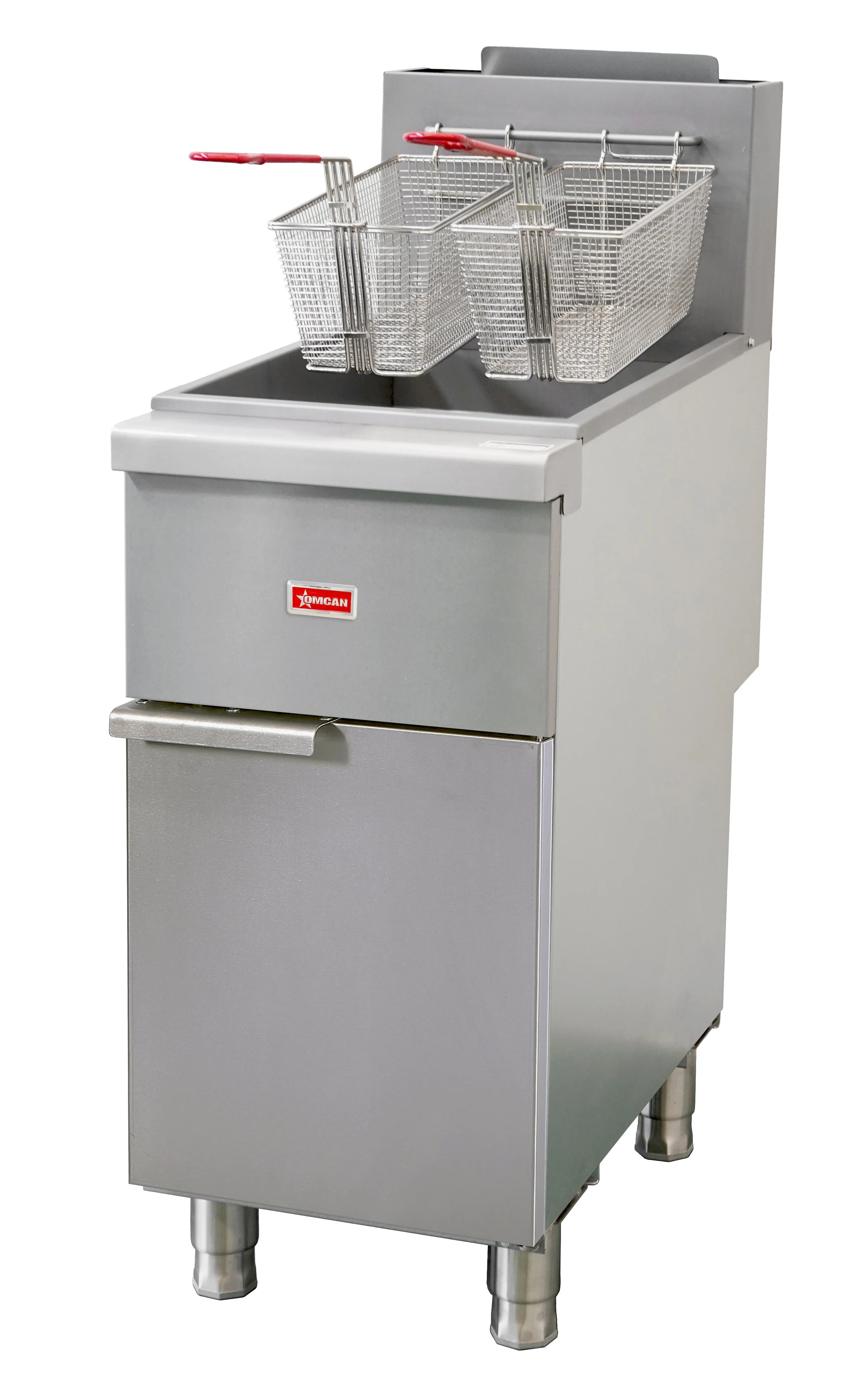 48637- 40-45 lb Tube-Fired Liquid Propane Gas Floor Fryer – 120,000 BTU