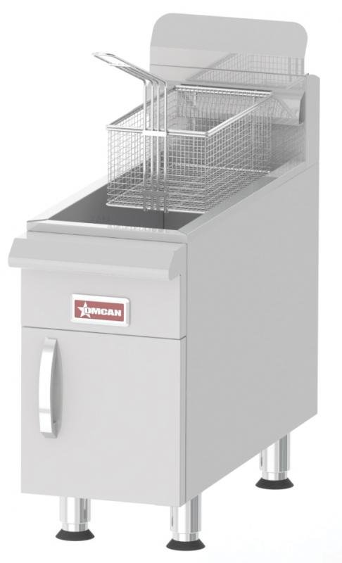 43086- Commercial Countertop Natural Gas Fryer with 26,500 BTU and 15 lb. Oil Capacity