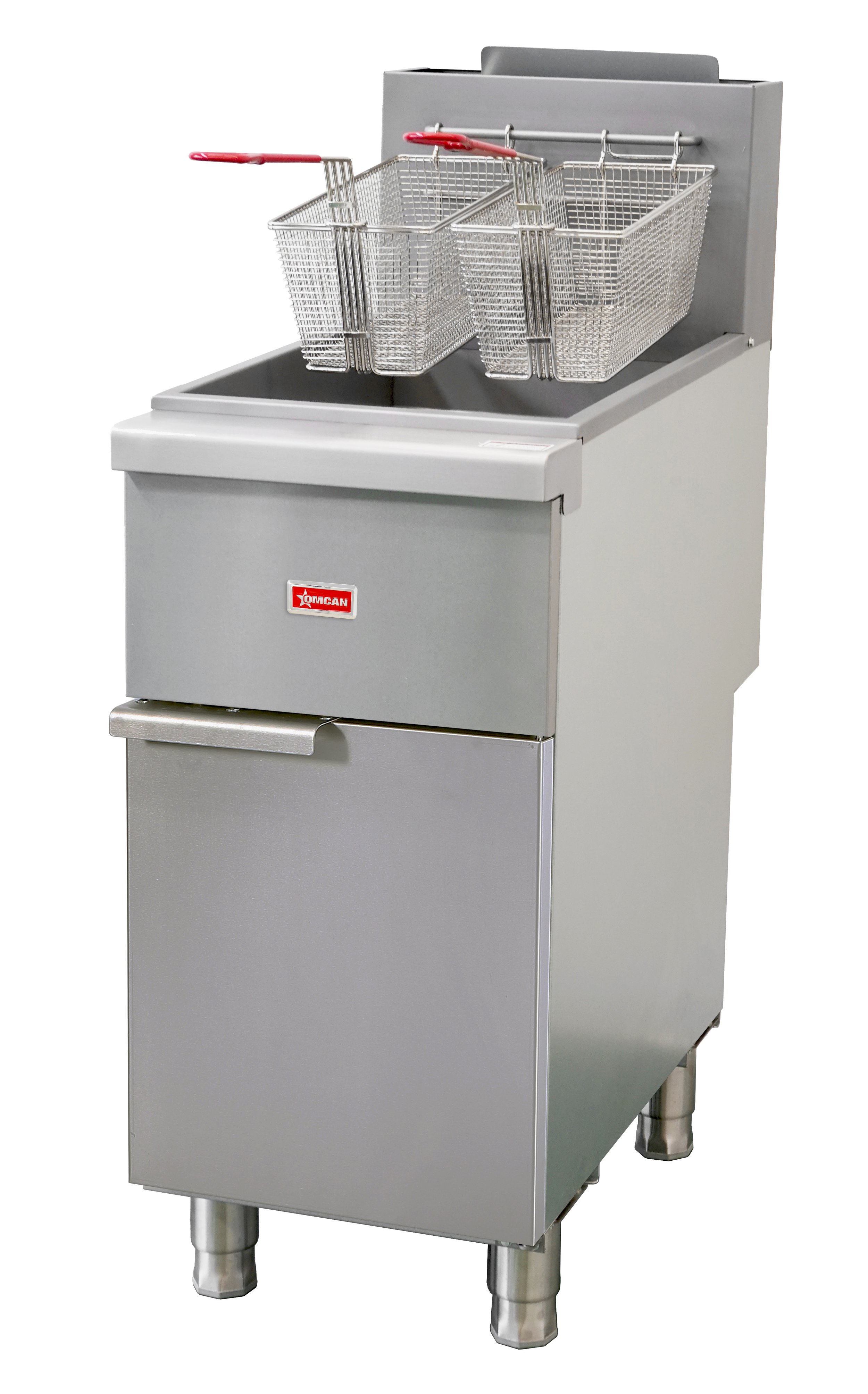 48306- 40-45 lb Tube-Fired Natural Gas Floor Fryer – 120,000 BTU