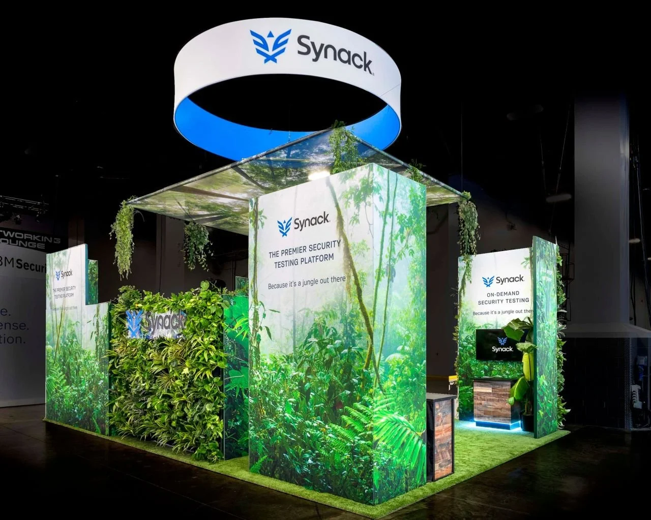 Back view of the booth.