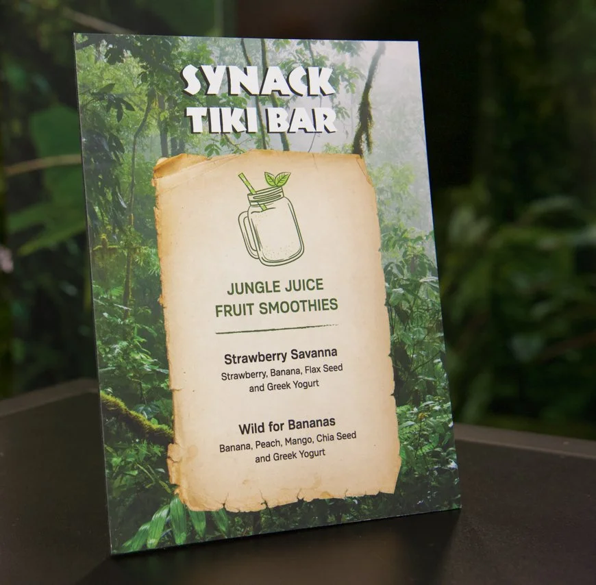 Tiki Bar lunch menu.