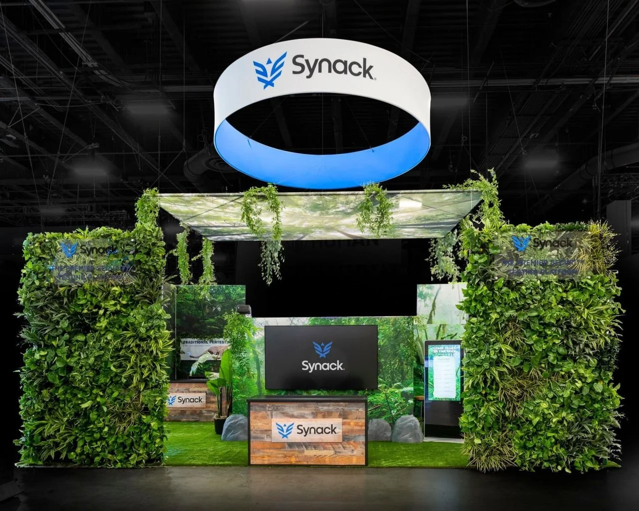 Front of the booth