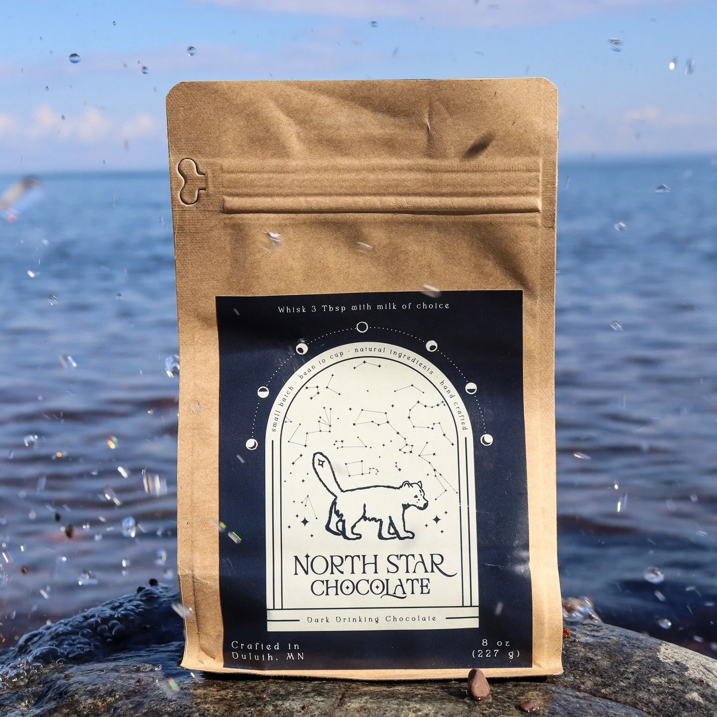 Now you can enjoy rich, artisan drinking chocolate from home! Retail bags available @duluthsbestbread and @dreamcloudcoffeeroasters ❤️