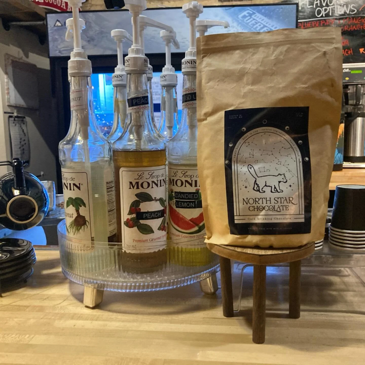 Our drinking chocolate spotted in the wild @duluthsbestbread !!