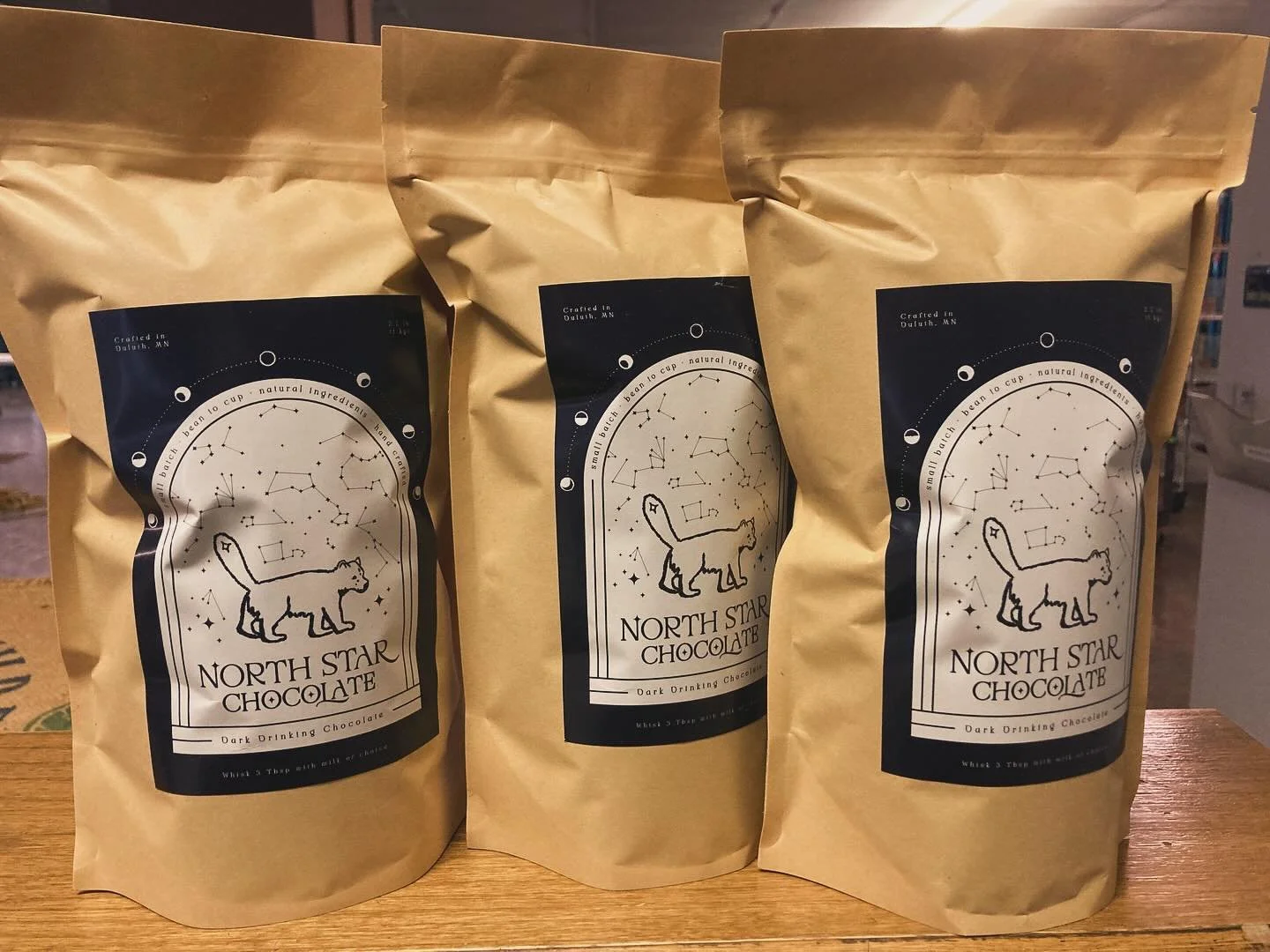 Go taste our artisan drinking chocolate now served @duluthsbestbread and @dreamcloudcoffeeroasters ☕️