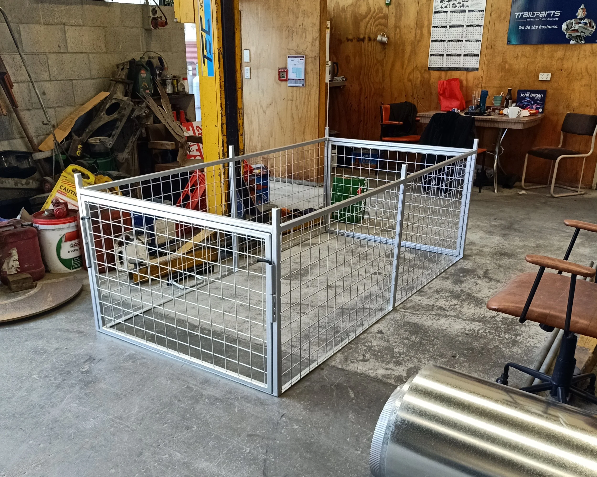 Custom trailer cage.