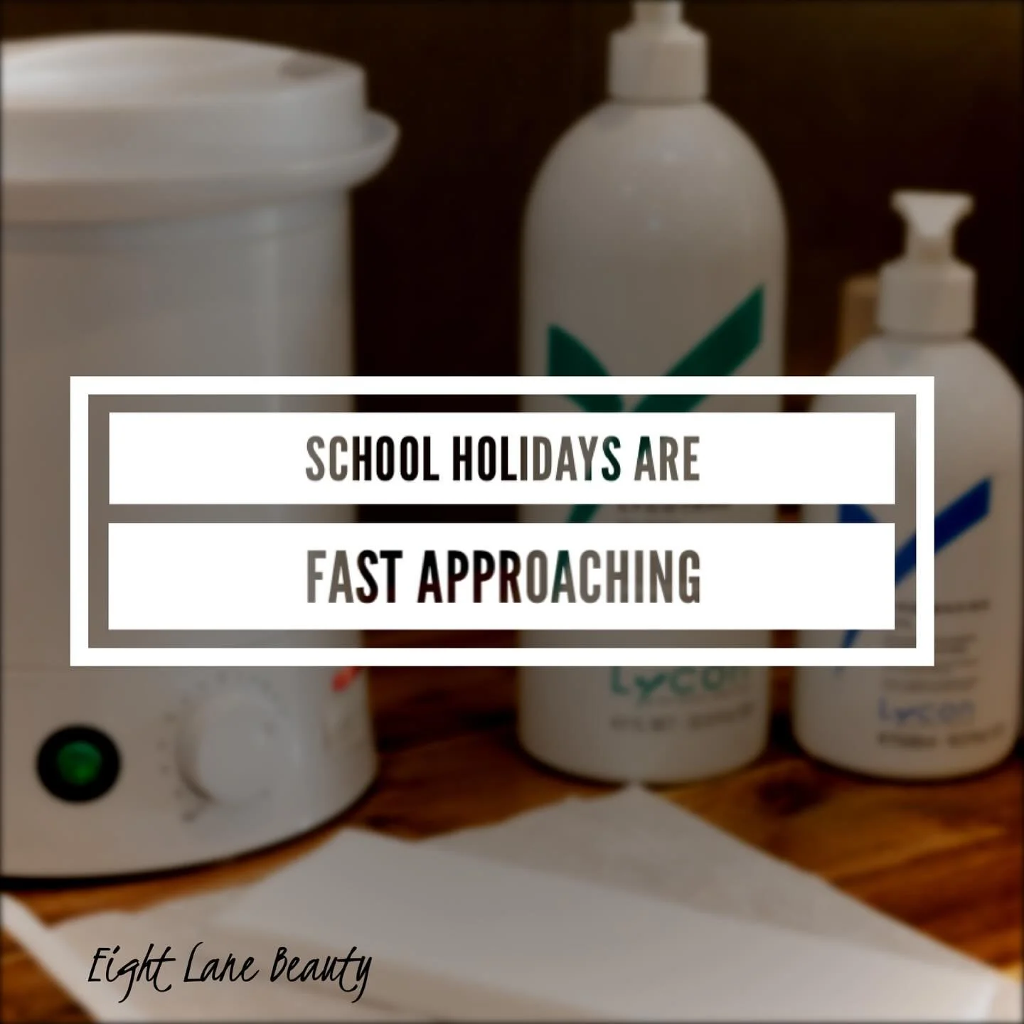 Have you sorted your appointment out for school holidays yet?
It has absolutely snuck up on me these next school holidays but with the kids all booked into vacation care that means business as usual at Eight Lane Beauty.
The holidays book up quickl