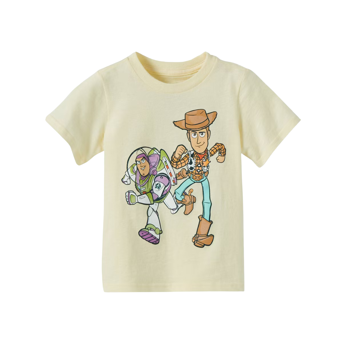 toddler shirt with Buzz lightyear and Woody