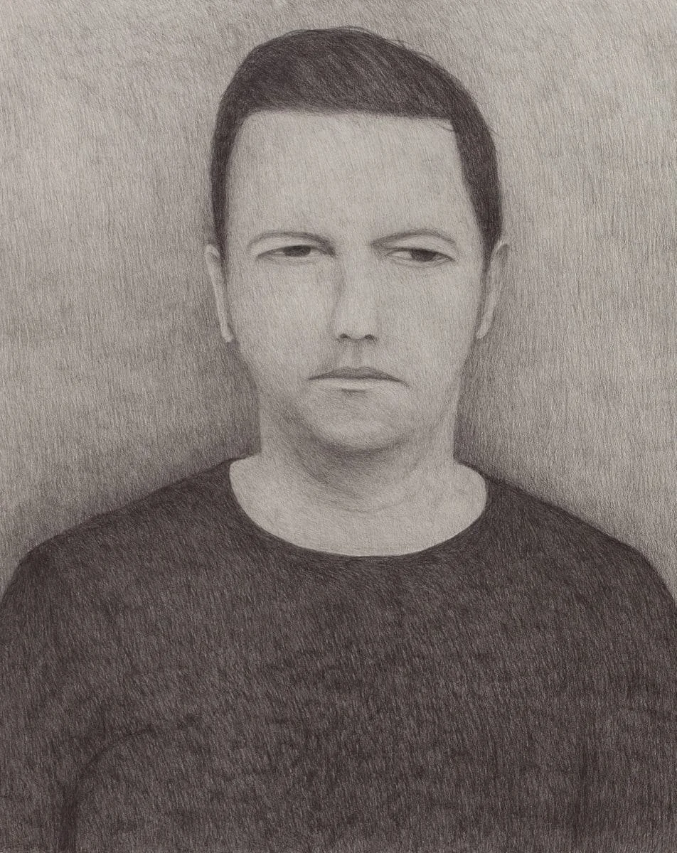 Detail of Richard Lewer, We’re all going to die, 2015 - graphite on cardboard