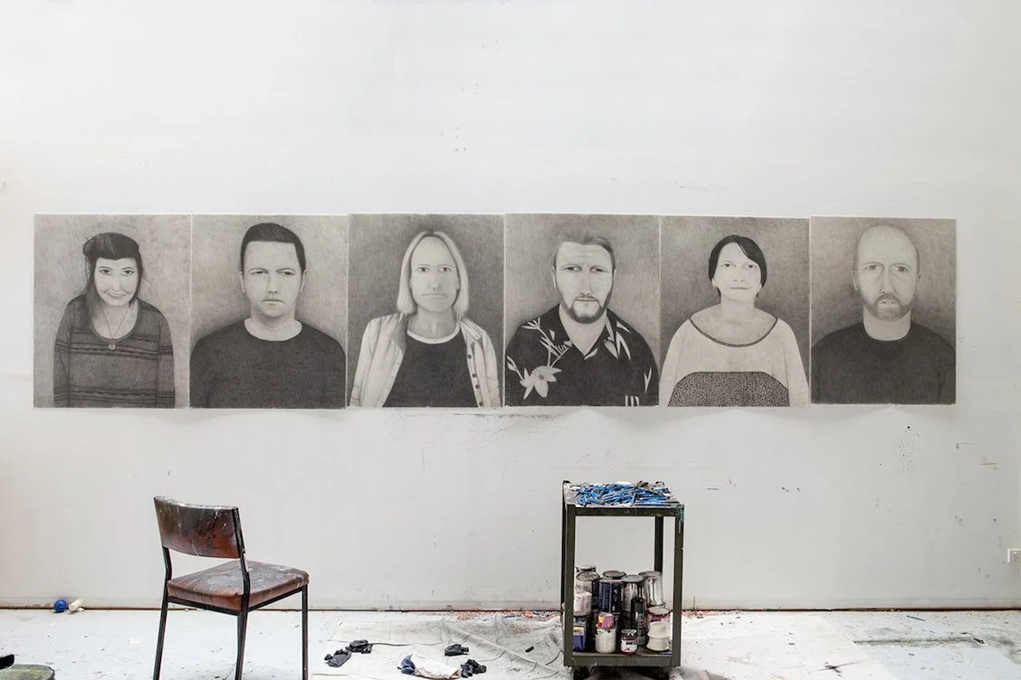 Richard Lewer, We’re all going to die, 2015 - graphite on cardboard