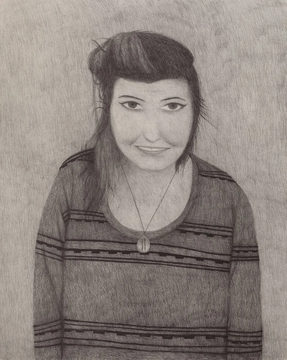 Detail of Richard Lewer, We’re all going to die, 2015 - graphite on cardboard