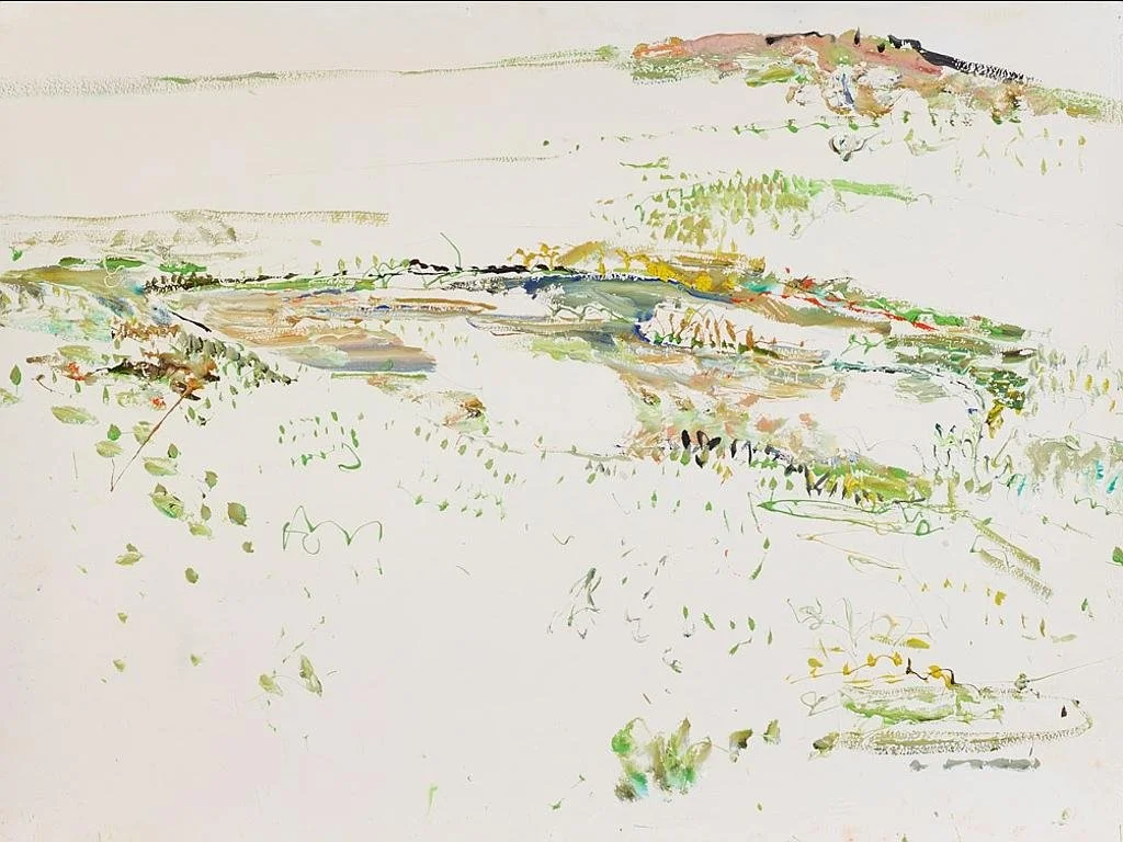 John R Walker, Little River Rd, Thursday Morning 2011, gouache on paper