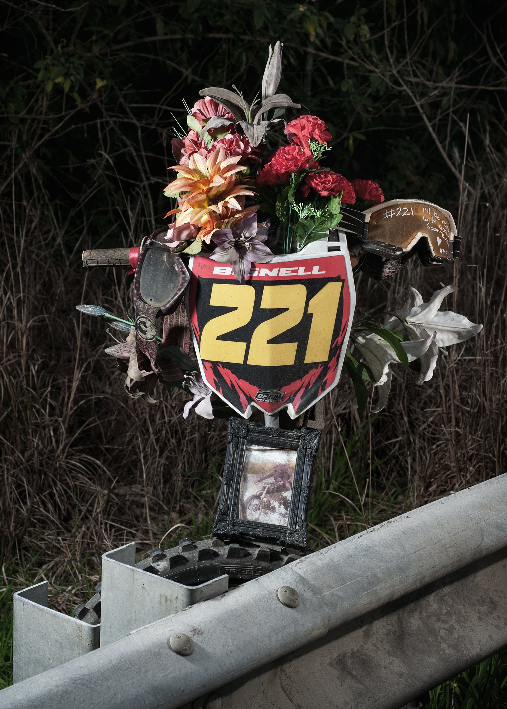 Ronnie Grammatica, Roadside Memorial #2, 2017, pigment print 