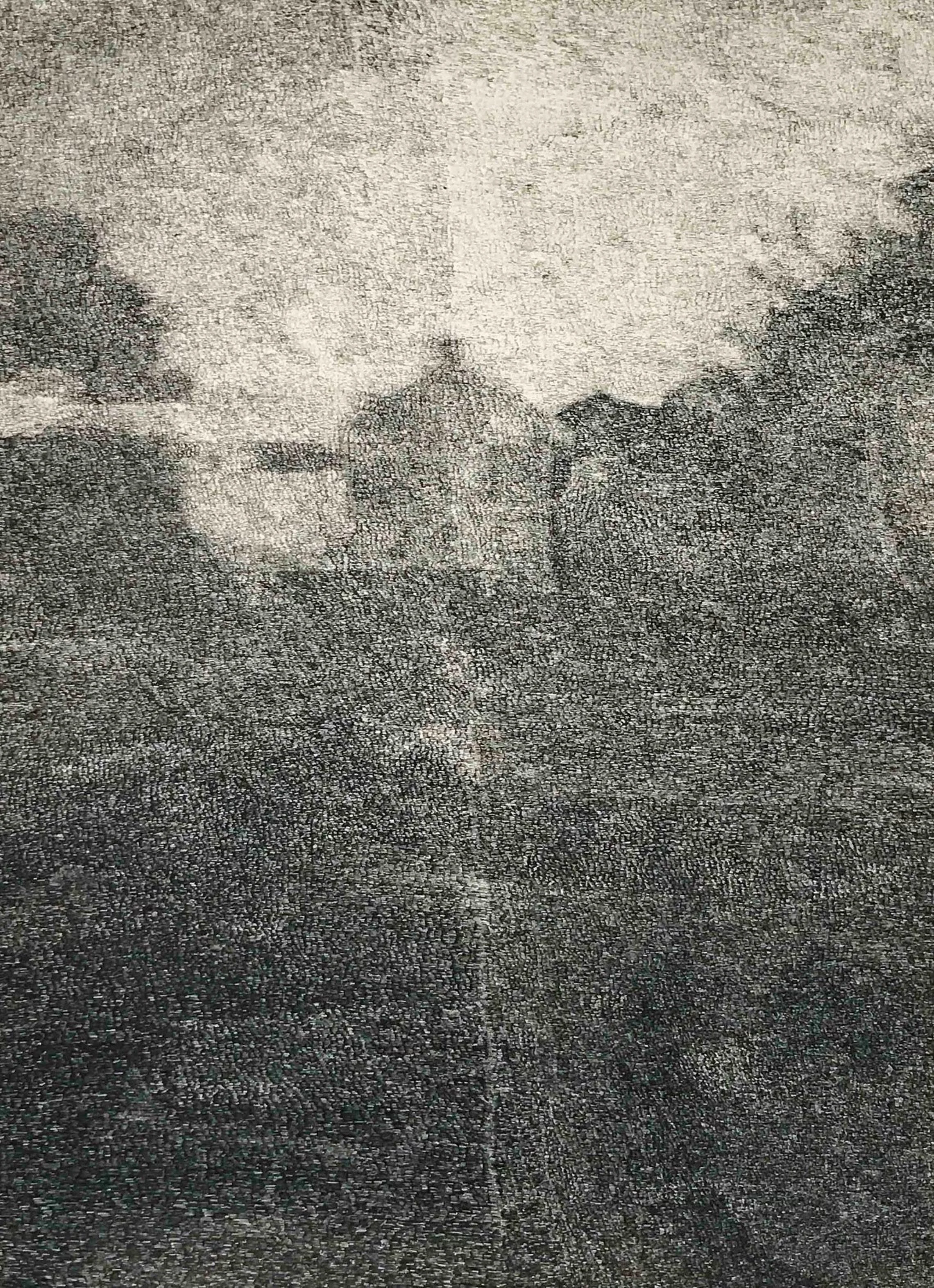 Peta Minnici, "Dusk, Hill End," 2017, Pen on paper