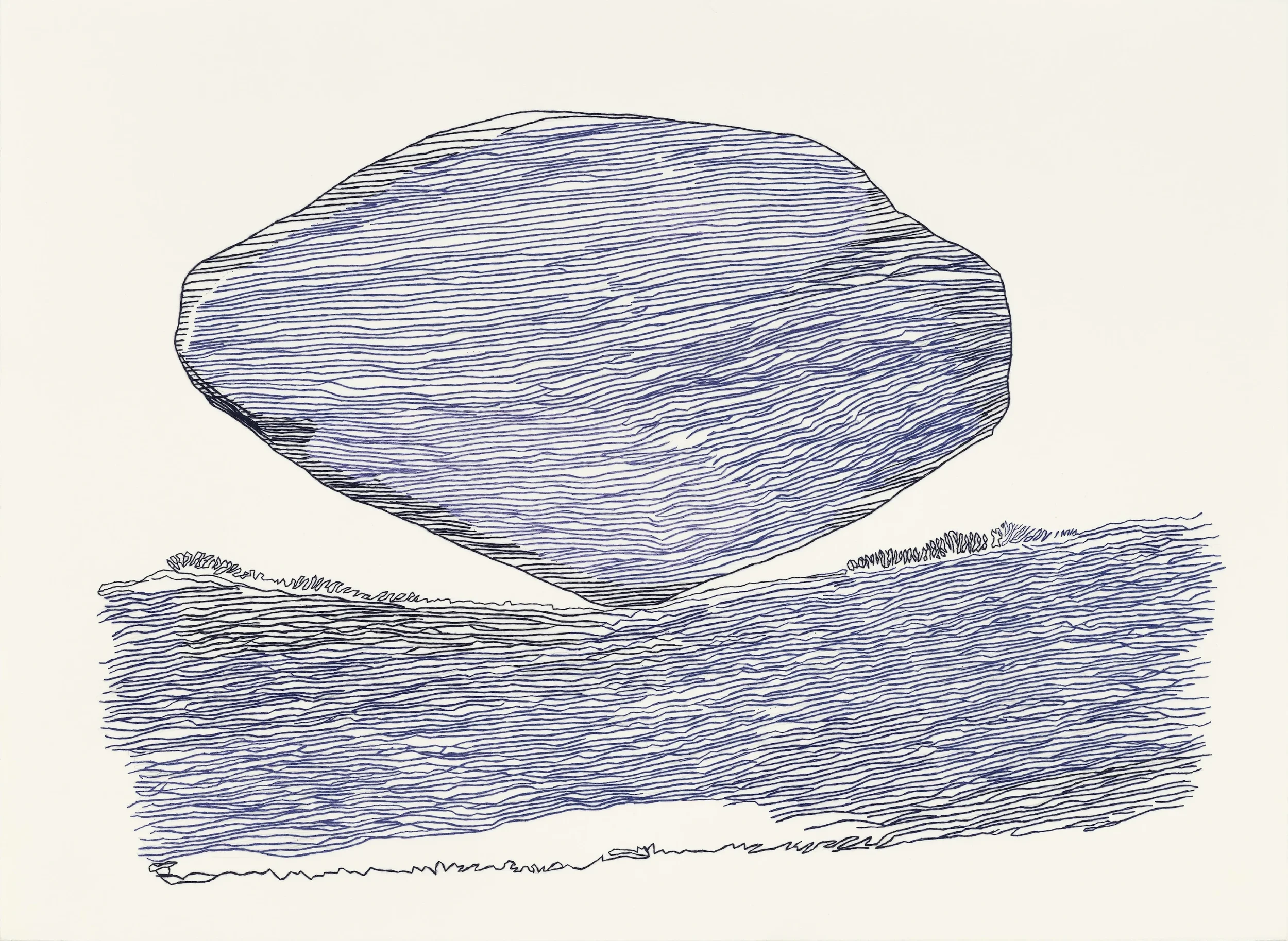 Louise Weaver Rocking stone (to become the sea) 2025 © the artist, photo: Mark Ashkanasy