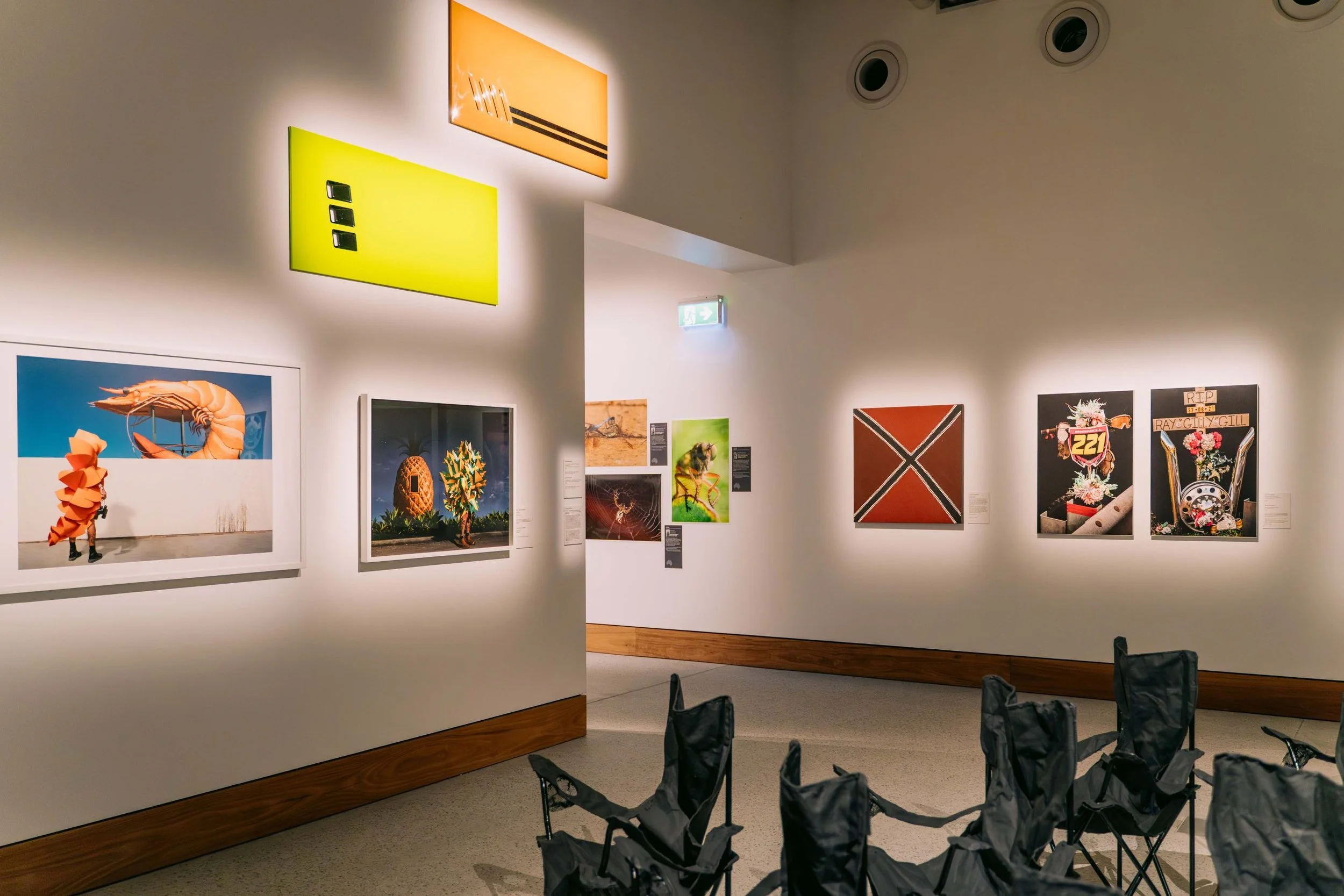 Install image Halfway, Yarrila Arts and Museum (YAM) 2023. Image credit: And the Trees Photography.