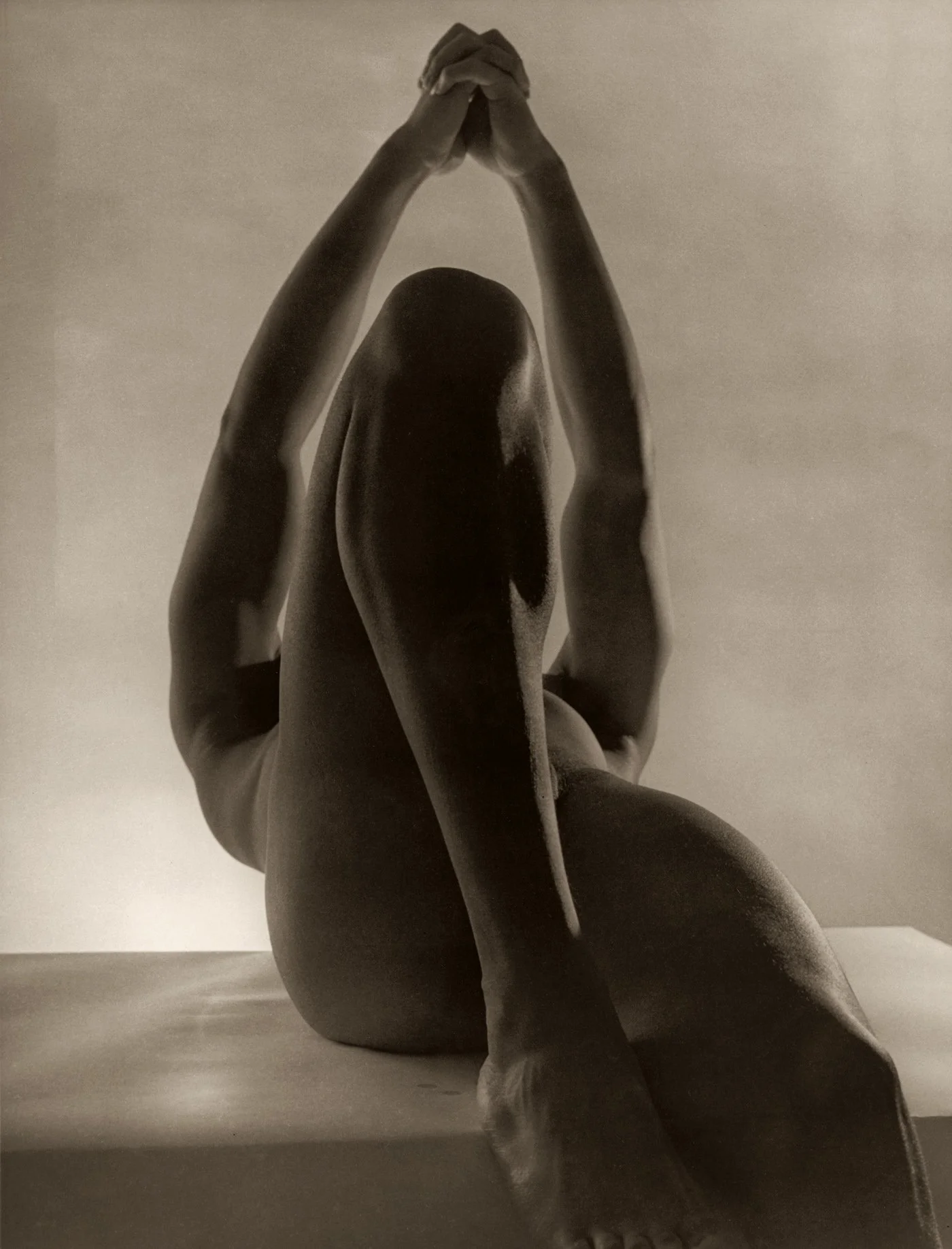 Horst P. Horst (Germany; United States, 1906-1996) Male Nude I NY, 1952, Silver gelatin print
25.4 x 20.3cm, Leslie-Lohman Museum of Gay & Lesbian Art, gift of Ricky Horst

