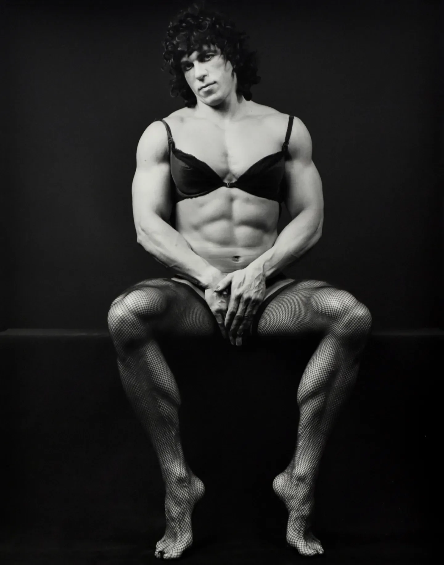 Robert Mapplethorpe (American, 1946-1989)
Roger Koch aka Frank Vickers: From the “Roger” Series
1983
Gelatin silver photo
48.9 x 38.1cm
Leslie-Lohman Museum of Gay & Lesbian Art, Founders Gift
© Robert Mapplethorpe Foundation. Used by permission

