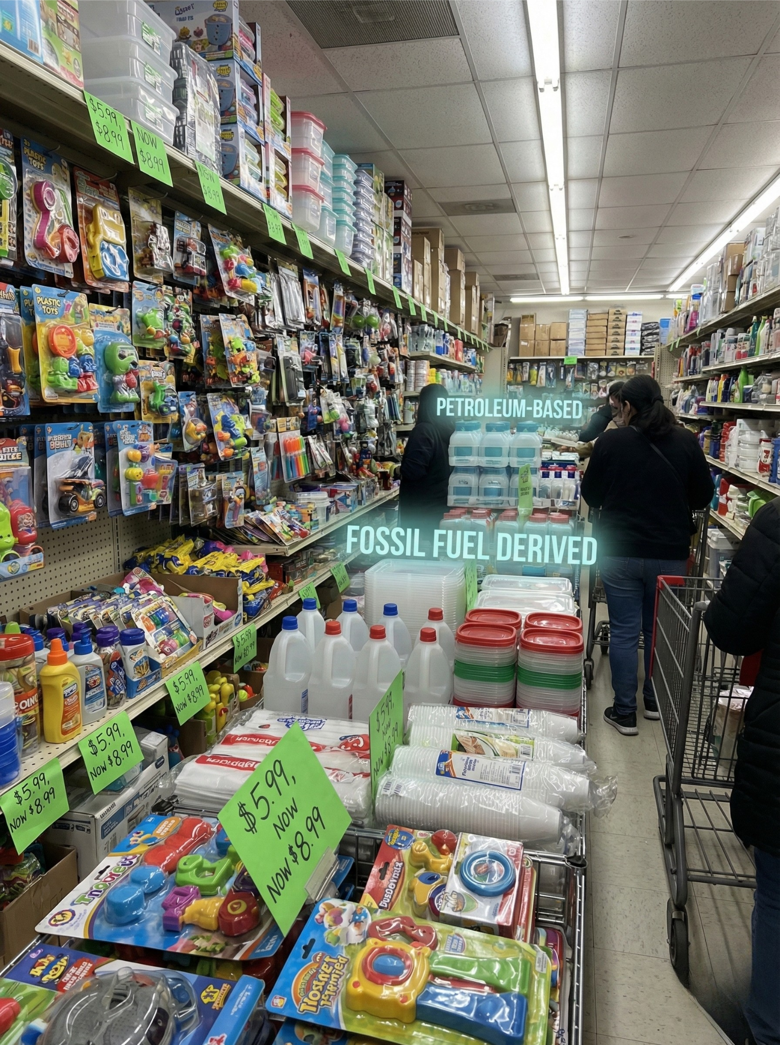 Cheap, low-quality petrochemical goods keep getting more expensive and families are trapped paying for it.