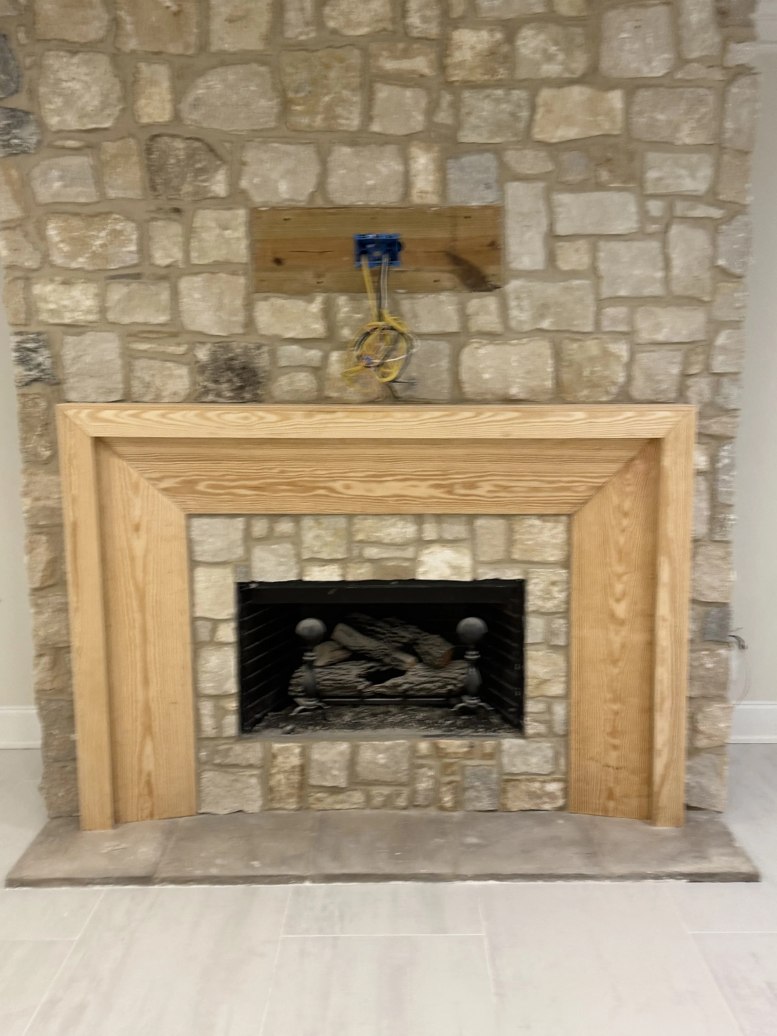 Stone Fireplace