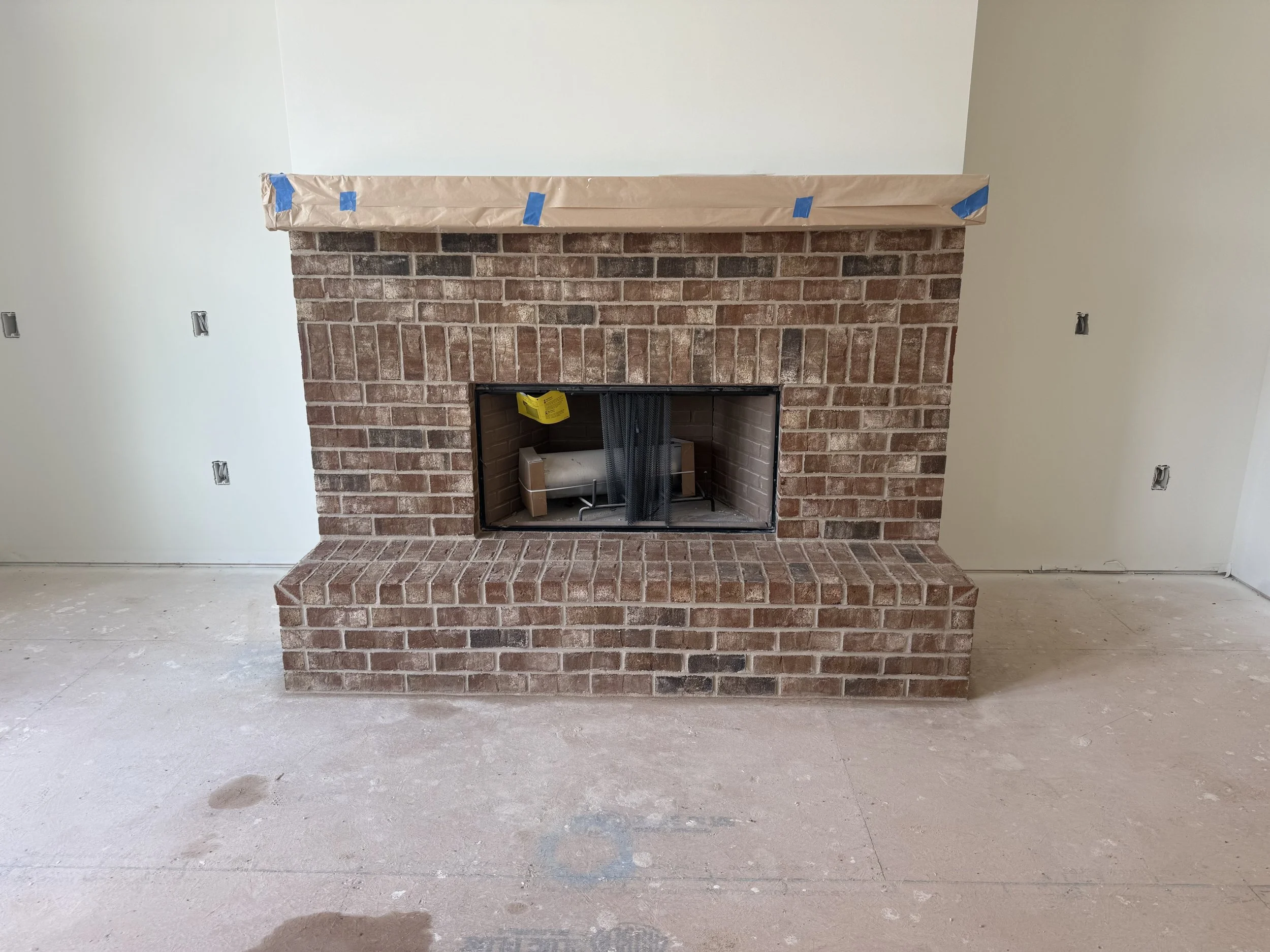 Brick Fireplace