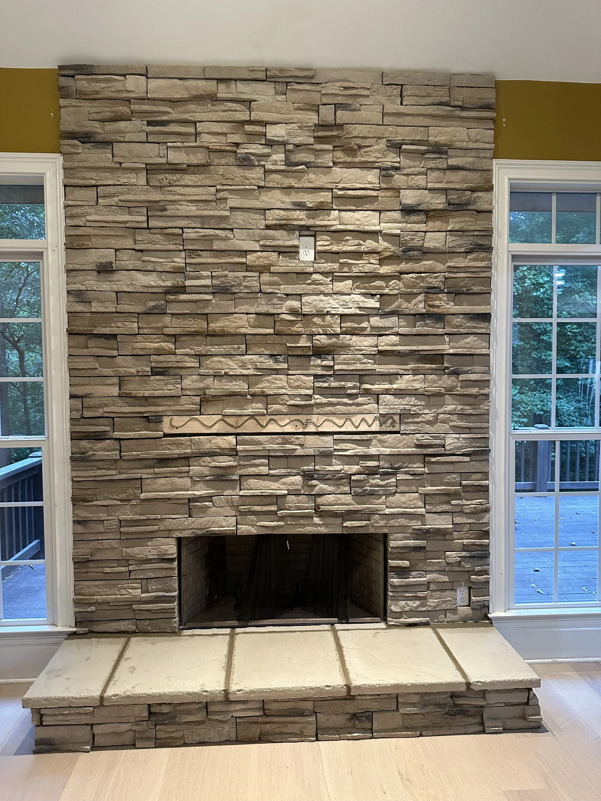 Stone Fireplace