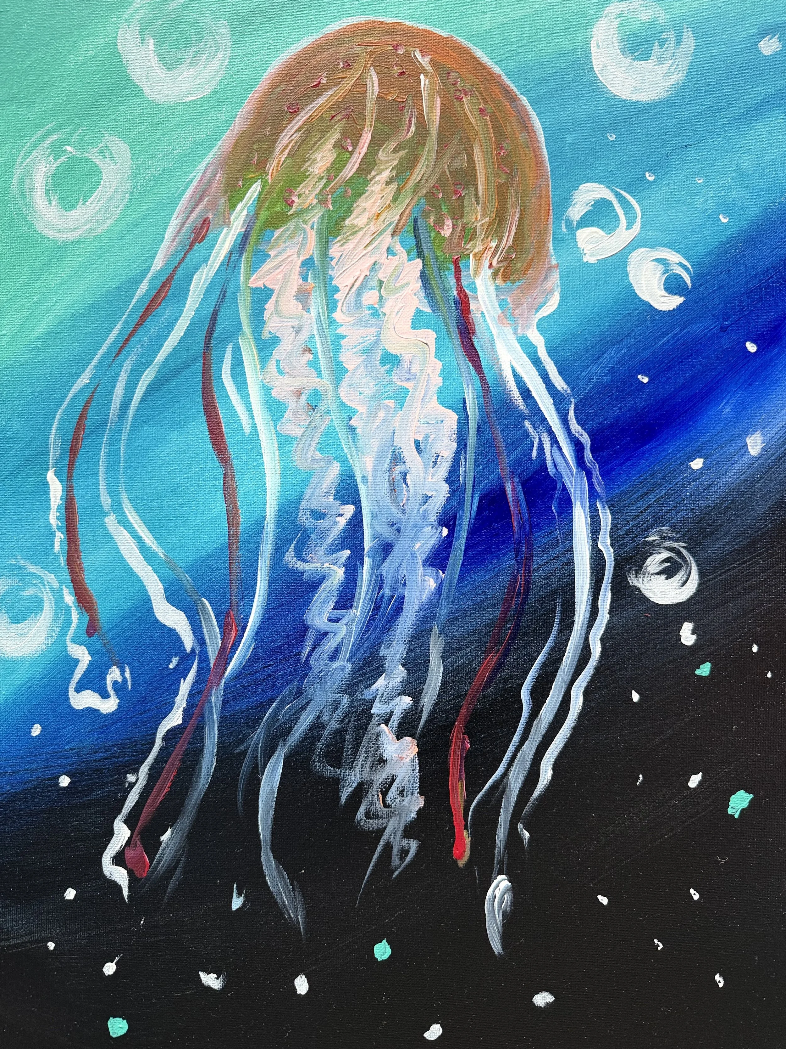 Jelly Fish , Art Battle Pittsburgh