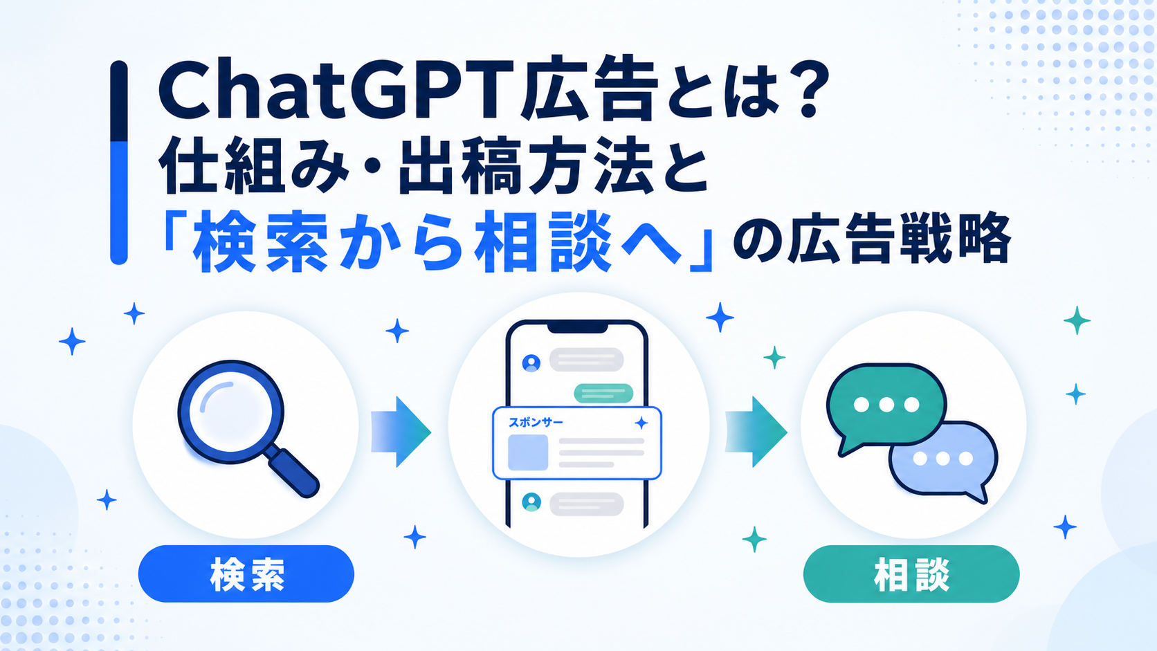 ChatGPT広告とは？仕組み・出稿方法と「検索から相談へ」の広告戦略