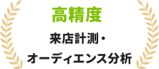 高精度来店計測・オーディエンス分析