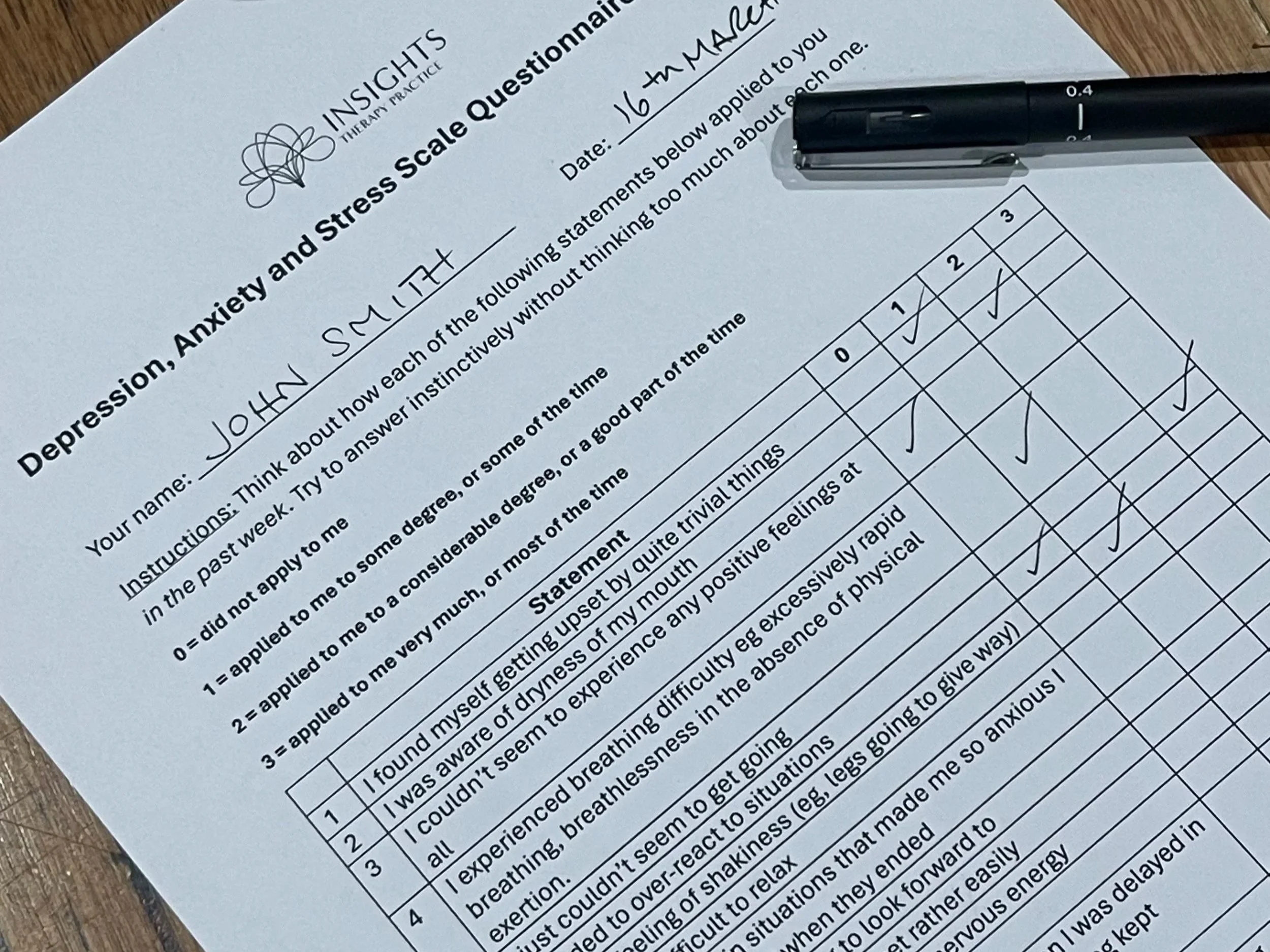 DASS Questionnaire