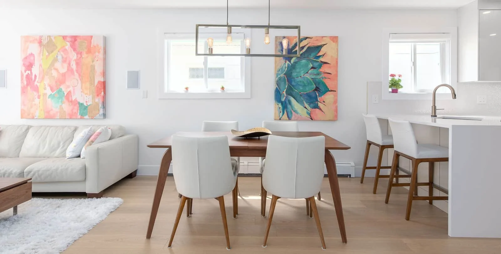 Modern dining room, Nova Scotia architectural photographer