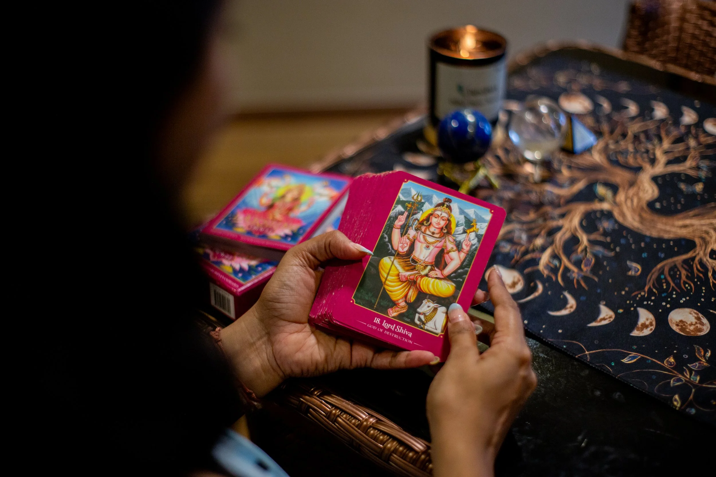 Saraswathi temple healing cards