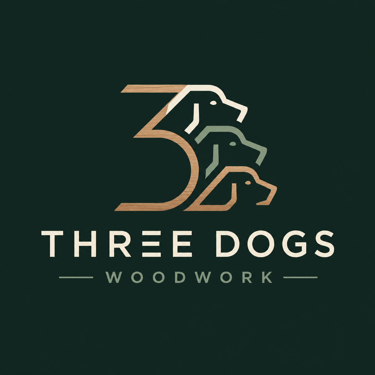 Three Dogs Woodwork