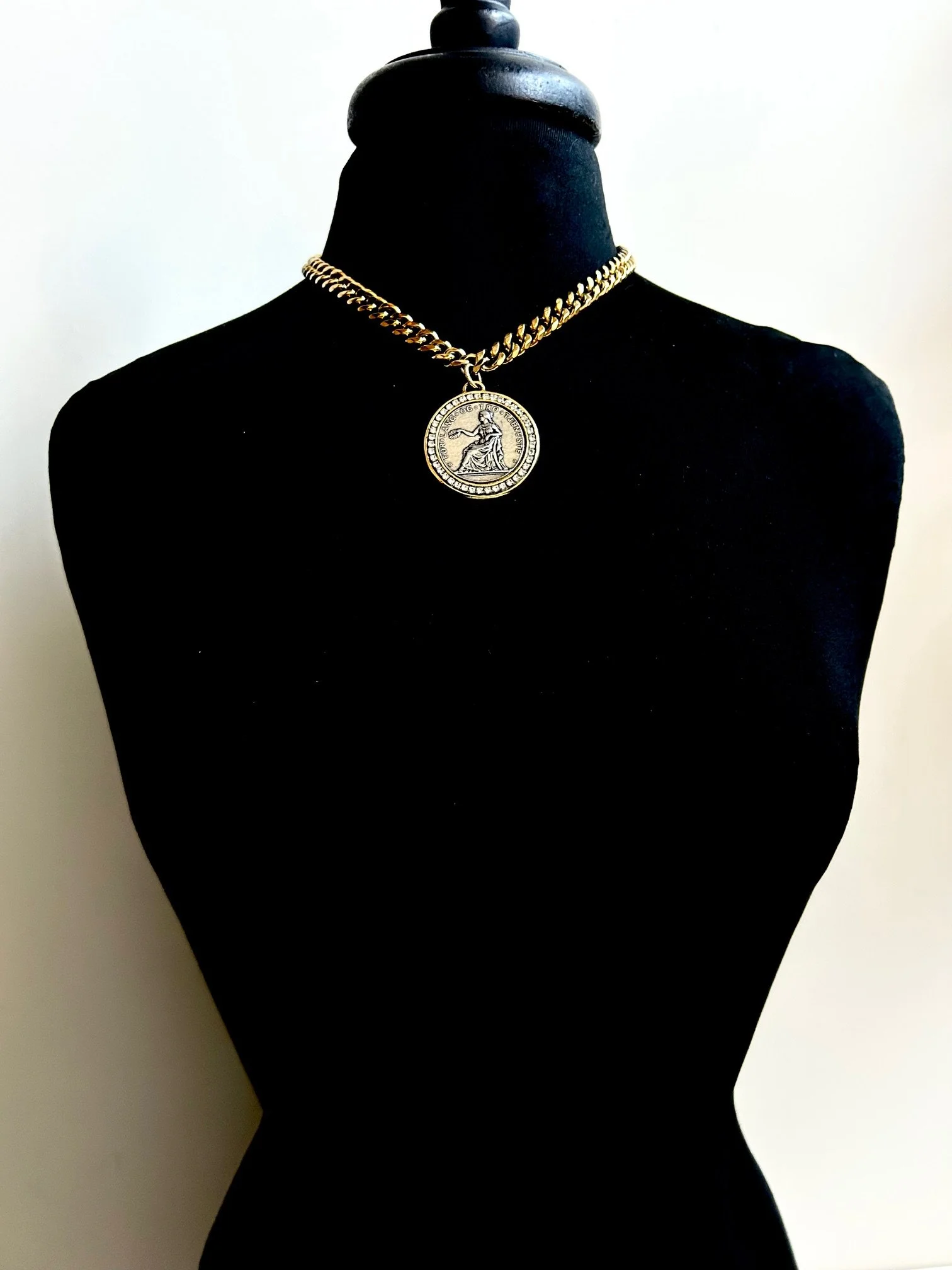 Beltshazzar Medallion Necklace on Mannequin l.jpg