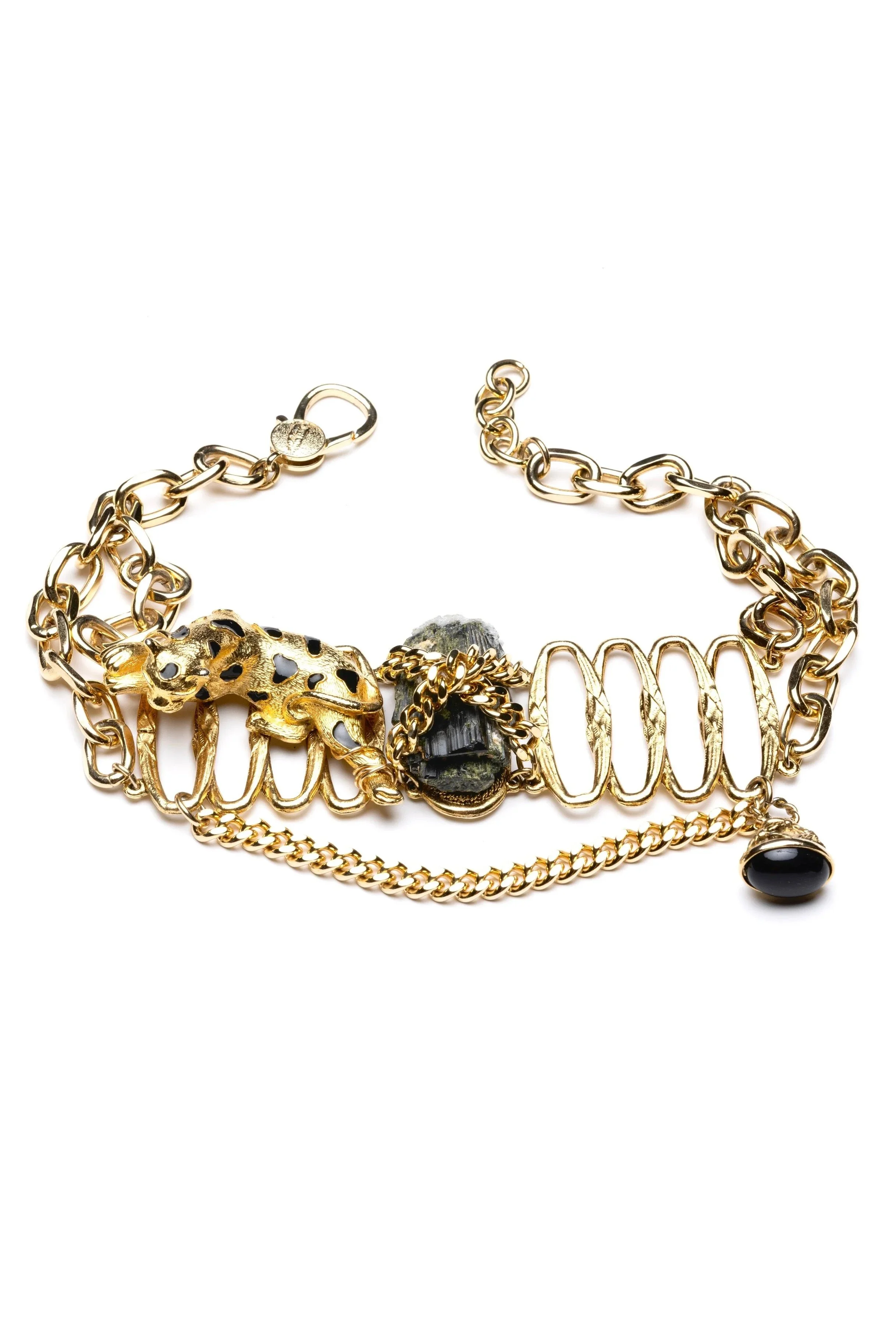House of Shazzar Caged Tourmaline Baroque Choker