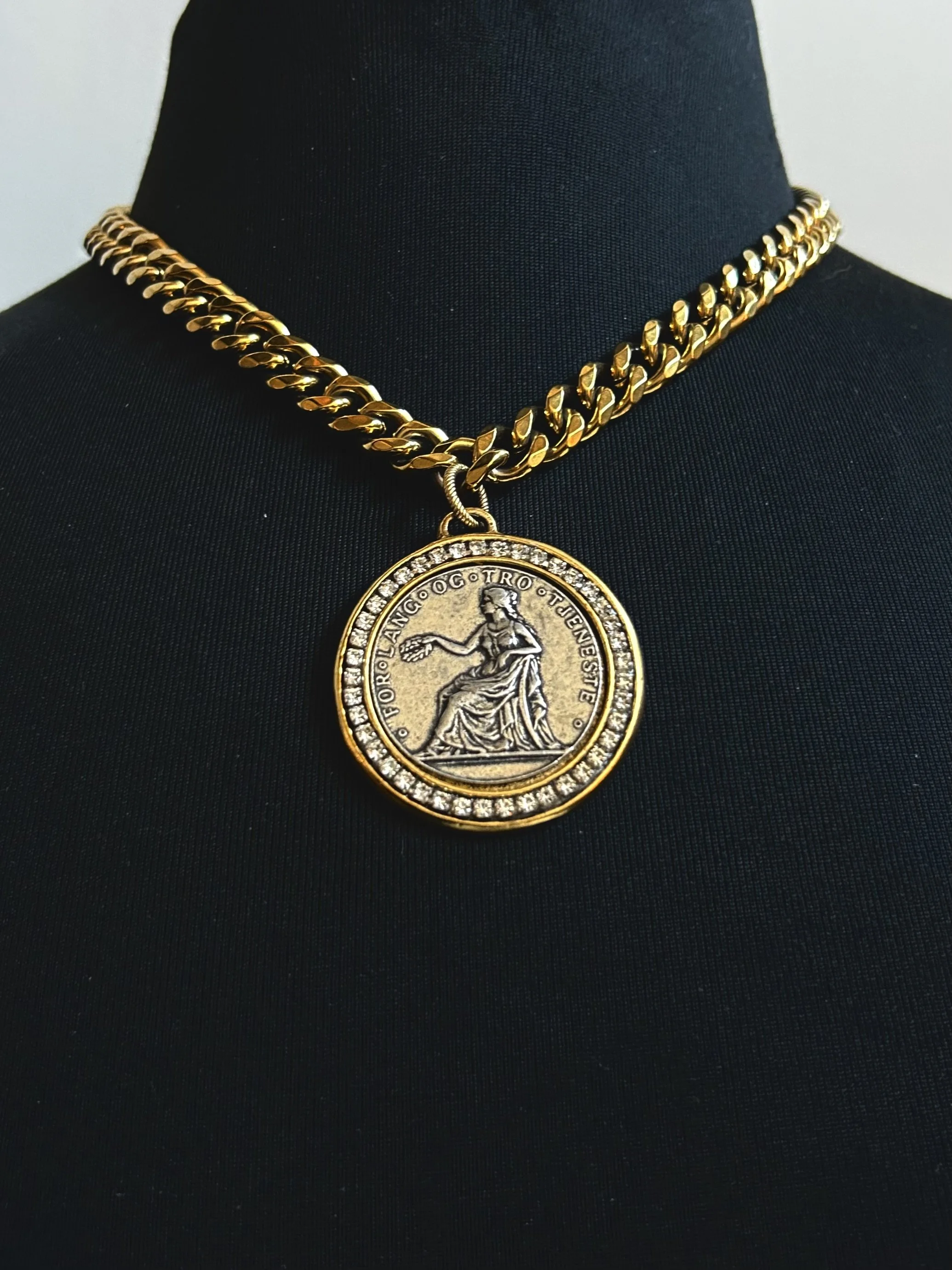Beltshazzar Medallion Necklace on Mannequin .jpg