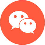 WeChat contact icon in Digital Hotpot color.