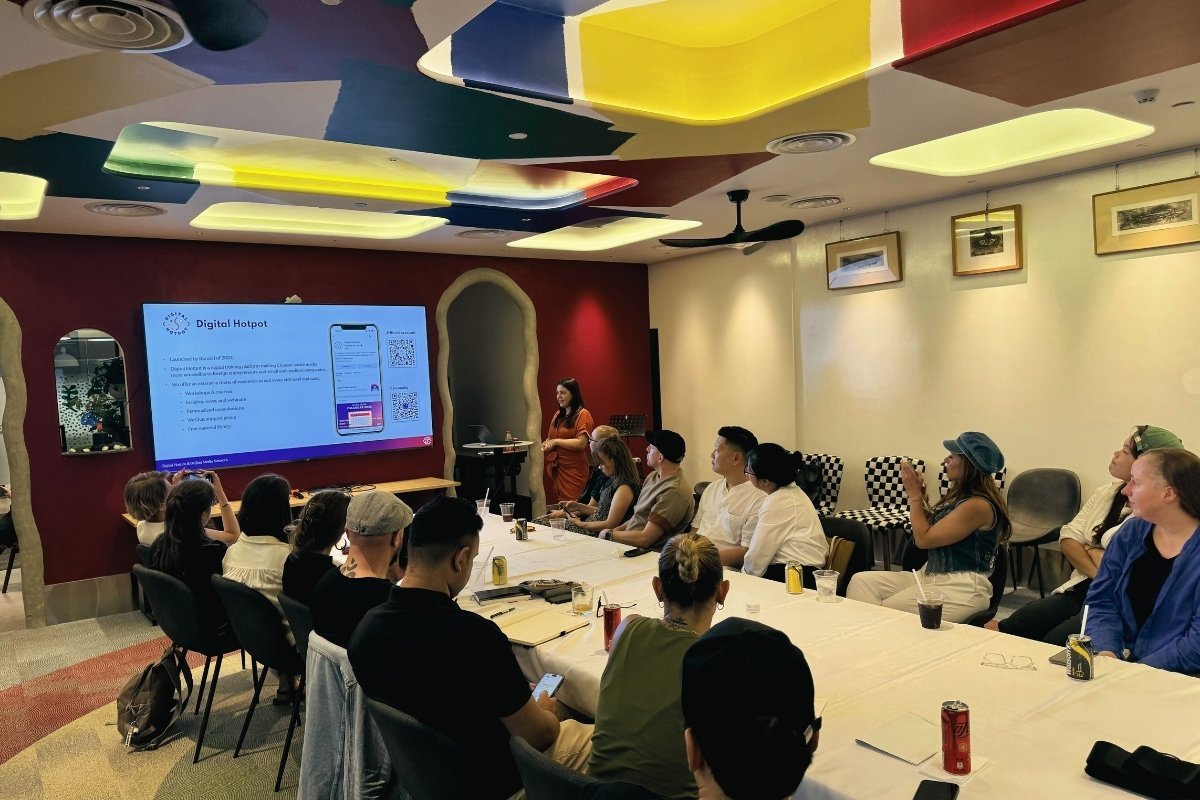 Miriam Dabrowa speaking for Beijing Media Network